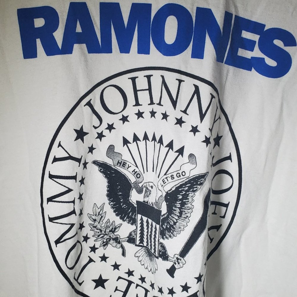 Ramones Blue Classic Rock Tour Tee Sz L
